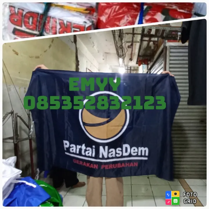 Bendera Partai Nasdem Terbaru X Cm Lazada Indonesia