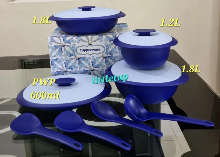 Tupperware Royale Blue Set 1 Pc Lazada