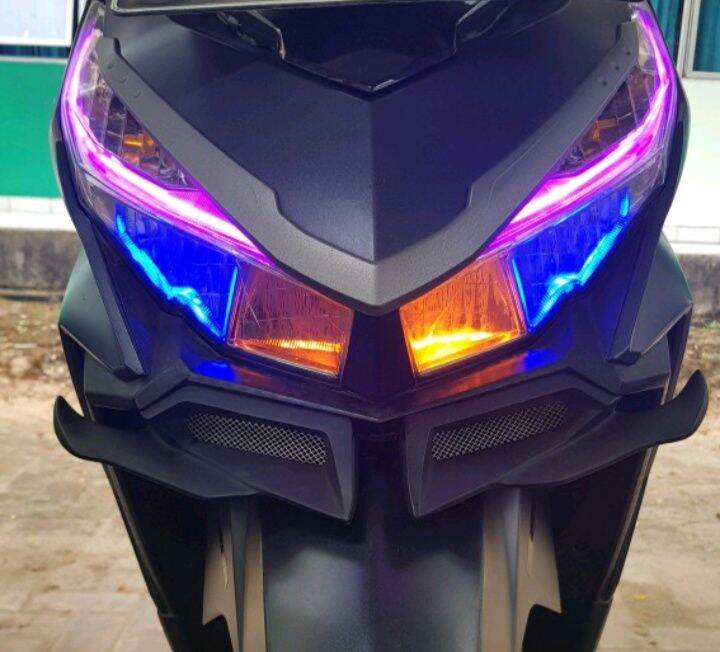 LAMPU LED Devil Eye Demon Eye HIJAU 3titik 12v Buat Semua Motor