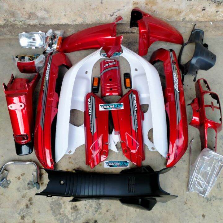 Full Bodi Body Set Honda Astrea Grand Bulus 91 92 Warna Merah Lazada