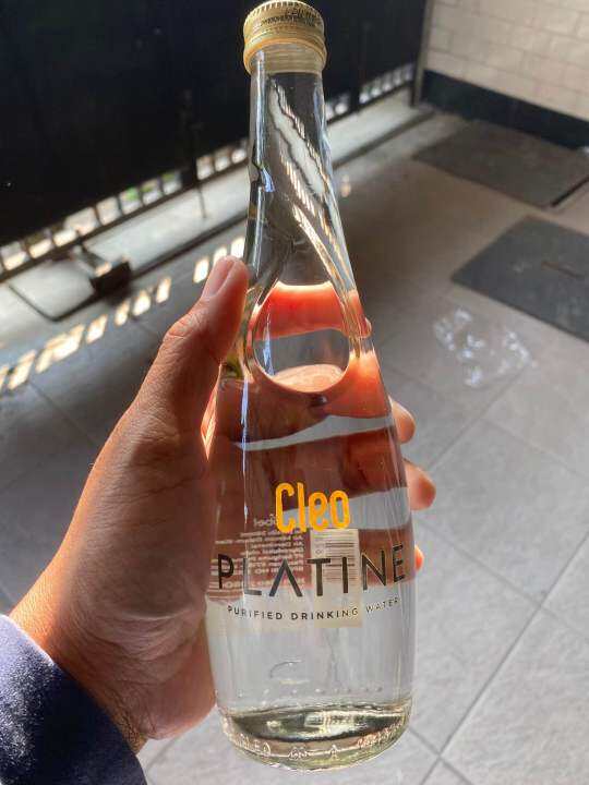 Cleo Platine Glass Natural Mineral Water 380ml X 12 Botol Karton