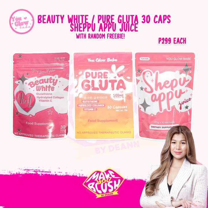 YOU GLOW BABE BEAUTY WHITE SHEPPU APPU PURE GLUTA Lazada PH