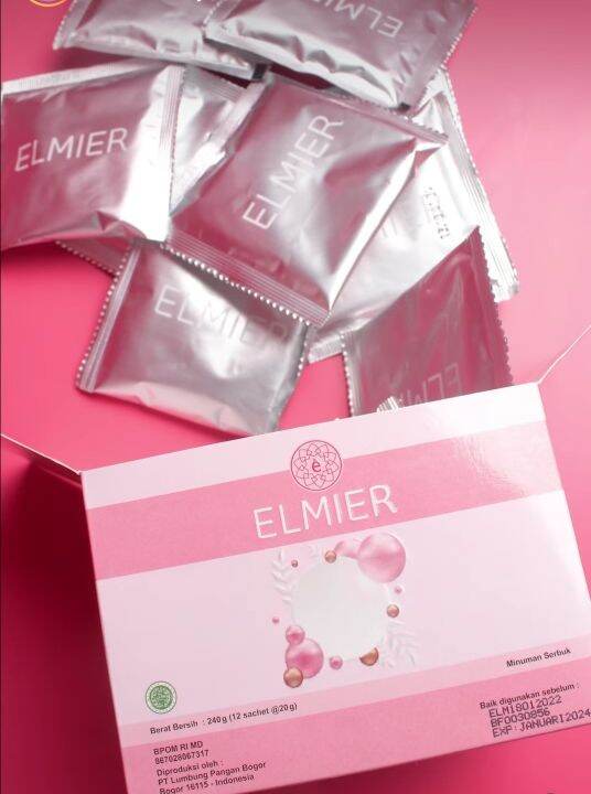 Elmier Collagen Drink Elmier Minuman Kolagen Ecer Satuan Lazada