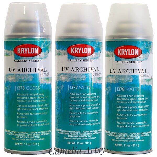 Krylon Uv Archival Varnish Spray Oz Gloss Satin Matte Offer Lazada