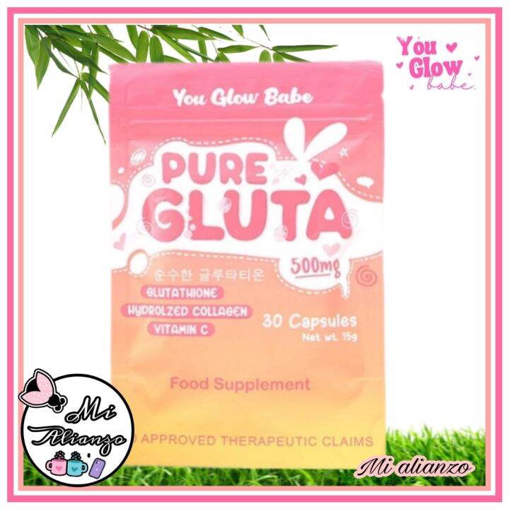 Beauty White Pure Gluta Capsule Caps You Glow Babe Lazada Ph