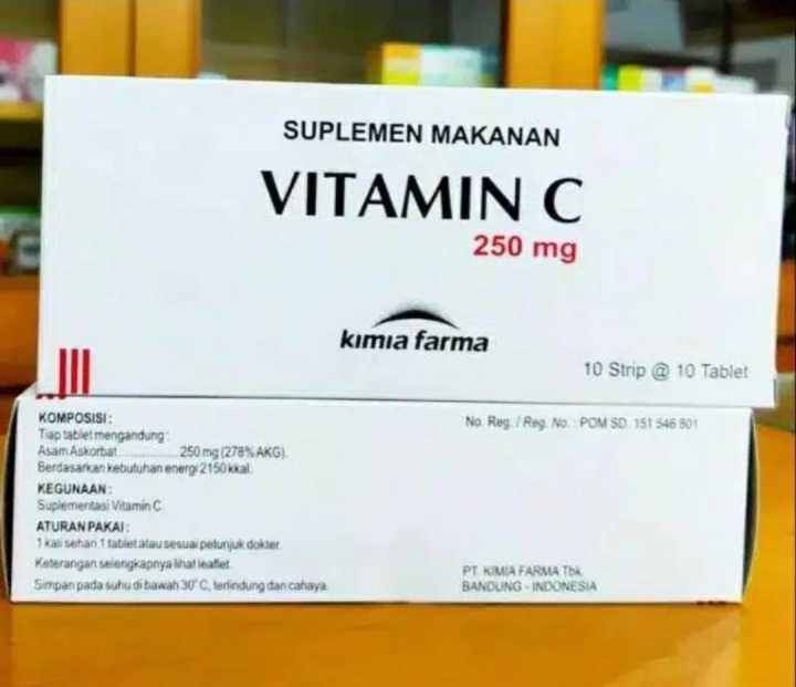 Vitamin C 250mg Kimia Farma Per Box Isi 100 Tablet Lazada Indonesia