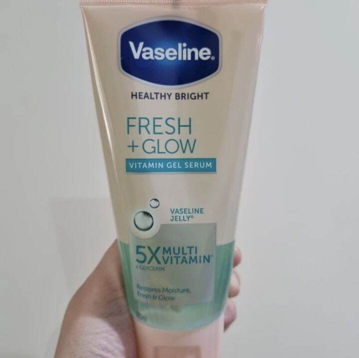 VASELINE Healthy Bright Fresh Glow Vitamin Gel Serum 180ml Lazada