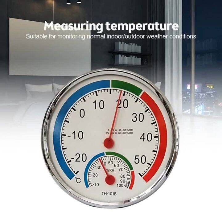 Analog Thermometer Hygrometer Temperature Humidity Pengukur Suhu Dan