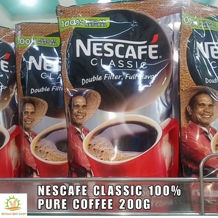 NESCAFE CLASSIC 100 PURE INSTANT COFFEE 200G Lazada PH