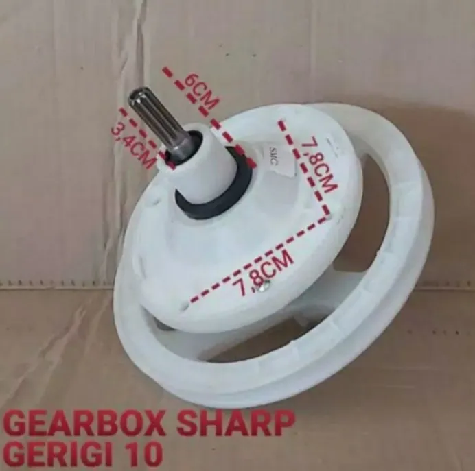 Gearbok Gearbox Mesin Cuci Sharp Polytron Gigi Poly Lebar Girbok As