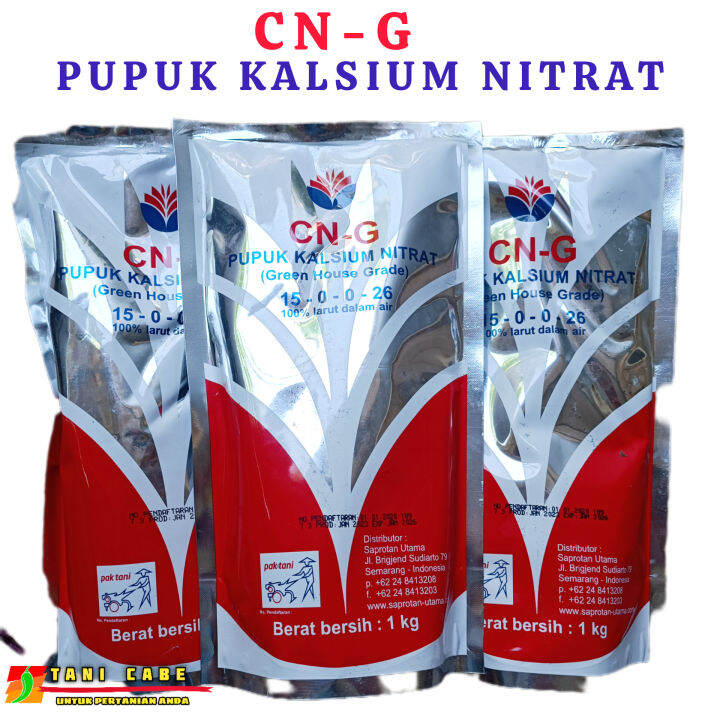 Pupuk CNG Kalsium Nitrat Pak Tani 1kg Lazada Indonesia