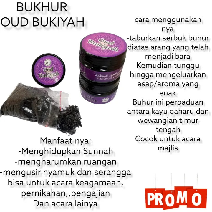 BUHUR AROMA OUD BUKIYAH BUKHUR BUKIYAH OUD BUKIYAH DUPA ARAB WANGI