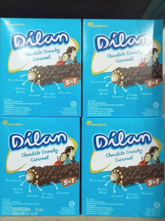 Wafer Roll Dilan Chocolate Crunchy Caramel Lazada Indonesia