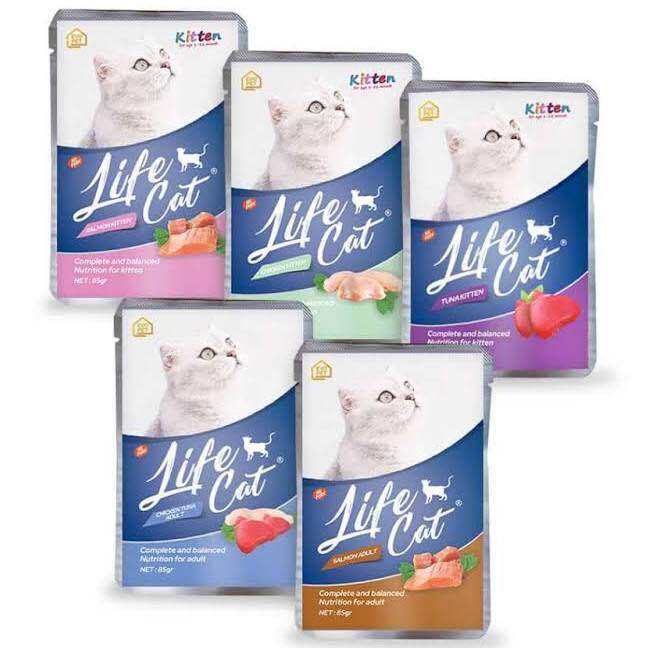 Life Cat Pouch All Variant Gr Makanan Basah Untuk Kucing Adult Dan