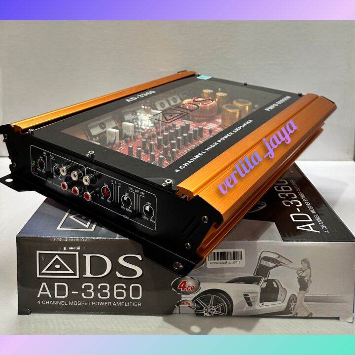 Power Amplifier ADS AD 3360 Full Mosfet 4channel Premium Lazada Indonesia