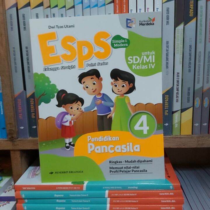 Buku Esps Pendidikan Pancasila Kelas 4 SD Kurikulum Merdeka Erlangga