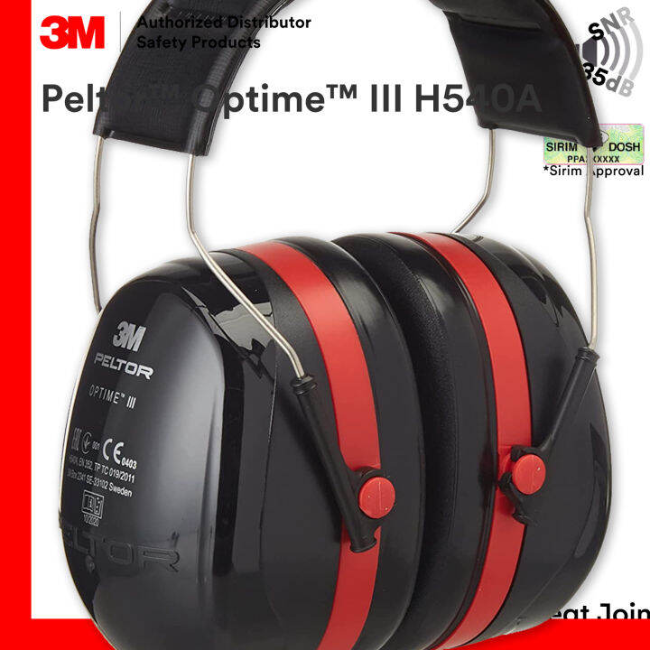 3M H540A Peltor Optime III Series Over The Head Safety Ear Muff