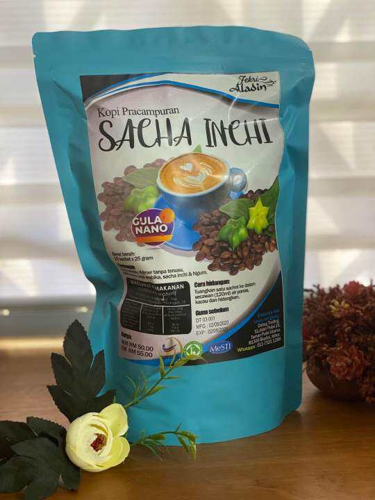 KOPI SACHA INCHI PREMIUM COFFEE Kopi VIRAL Sacha Inchi Stevia Coffee