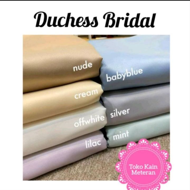 KAIN DUCHESS DUCES SATIN BRIDAL Lazada Indonesia