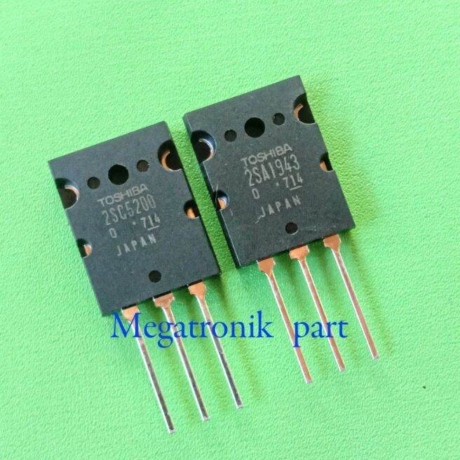 8 SET TRANSISTOR TOSHIBA 2SA1943 A1943 2SC5200 C5200 MADE IN JAPAN