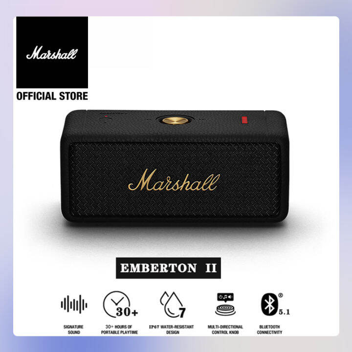 Marshall Emberton Emberton Ii Portable Wireless Bluetooth Speaker