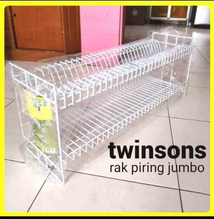 Rak Piring Besi Jumbo Besar Susun 2 Lazada Indonesia