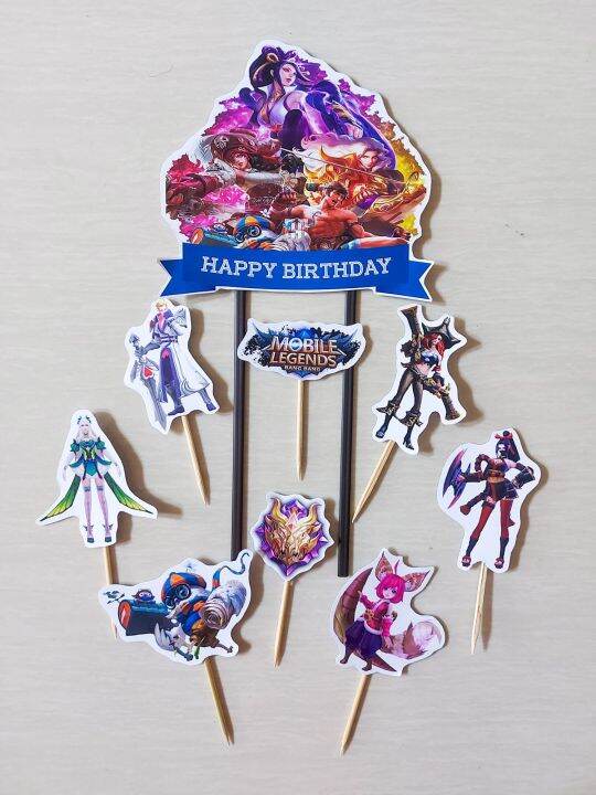 Topper Mobile Legend Cake Topper Mobile Legend Topper Kue Mobile