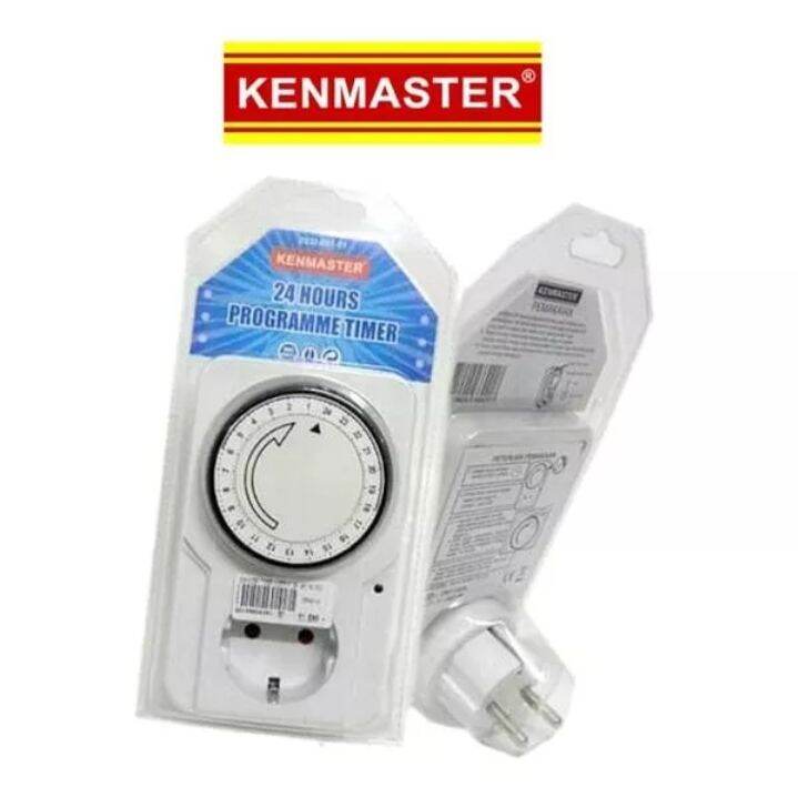 Stop Kontak Timer Listrik Manual Kenmaster Analog Jam Program