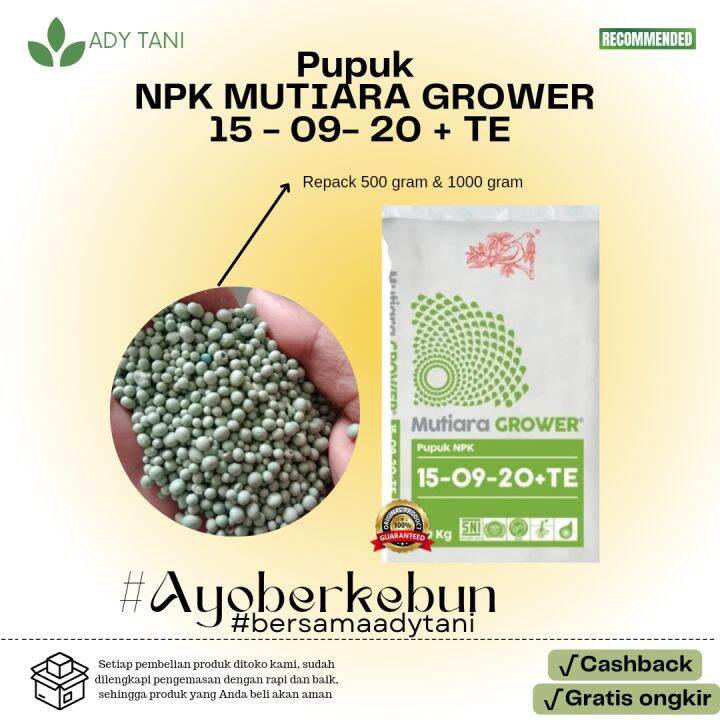 Pupuk Npk Mutiara Grower Mengandung Kombinasi Terbaik Dari Nitrat