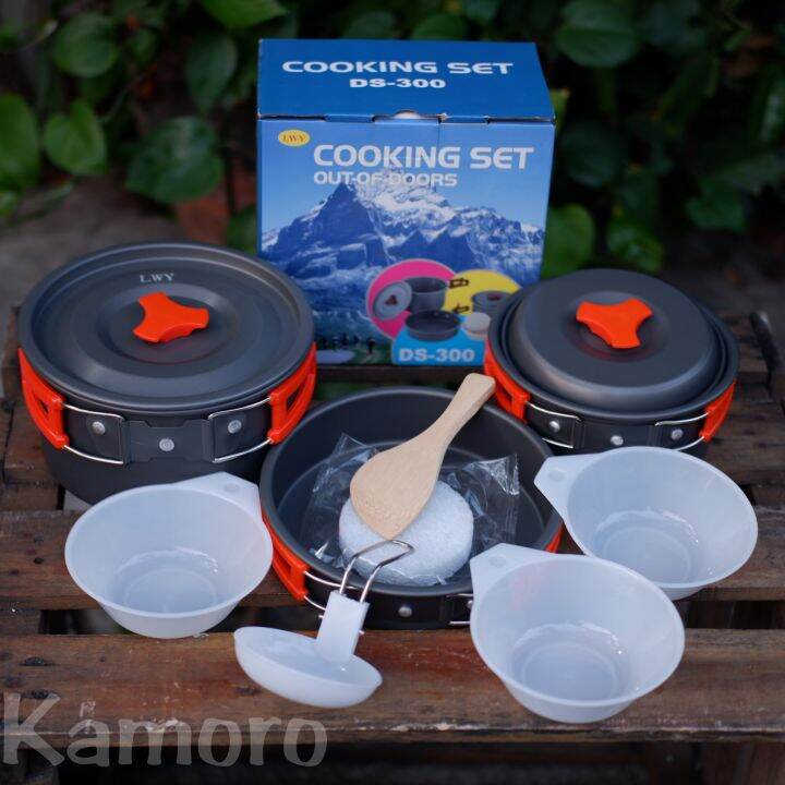 Cooking Set Ds Nesting Alat Masak Camping Lazada Indonesia