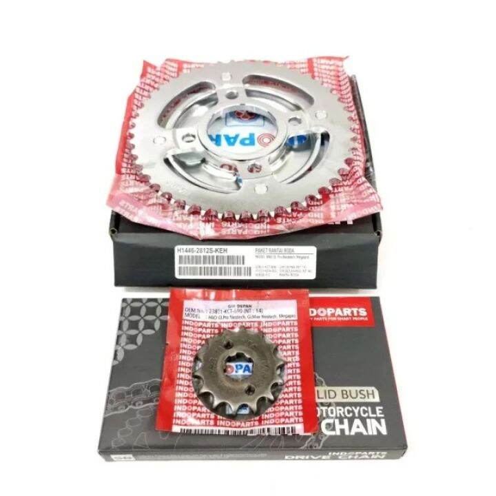 Gear Set Gl Pro Neotech Megapro Primus Rantai 428SB 112 Gir Belakang 46