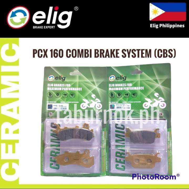 Elig Ceramic Brake Pads Honda Pcx Combi Brake System Cbs Lazada Ph