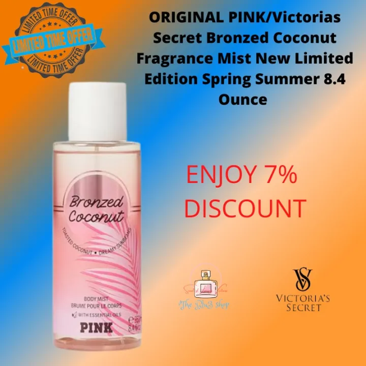 ORIGINAL PINK Victorias Secret Bronzed Coconut Fragrance Mist New