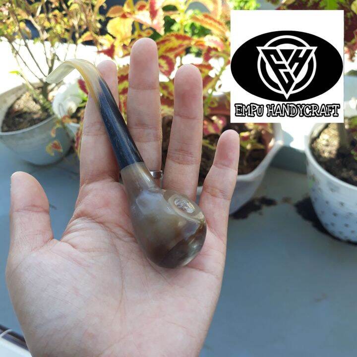 Once Pipa Rokok Cangklong Tanduk Kerbau Bule T Lazada Indonesia