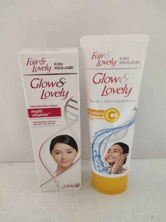 Paket Hemat Fair Lovely Facial Foam G Vitamin C Dan Krim Pencerah