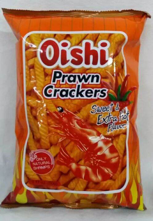 Oishi Prawn Crackers Sweet Extra Hot G Lazada Ph