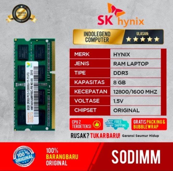 Ram Hynix Sodim Ddr Gb Non L Pc Lazada Indonesia