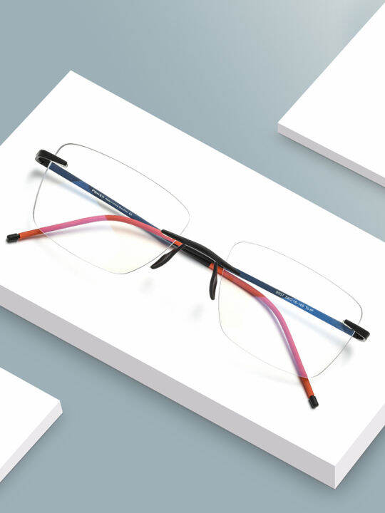 Fonex Pure Titanium Glasses For Men New Rimless Frameless Eyeglasses