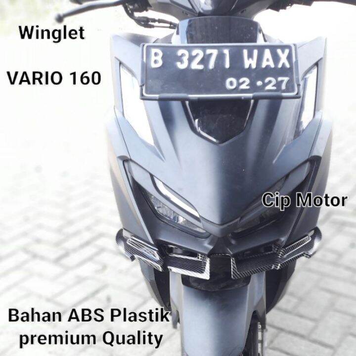 Winglet Vario Carbon Hitam Bahan Abs Plastik Premium