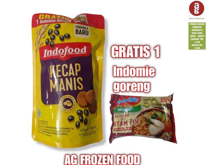 Indofood Kecap Manis Refill 520 Ml Gratis Indomie Goreng 1bks Lazada