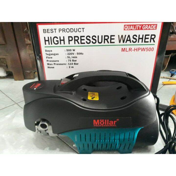 MOLLAR HPW 500 Jet Cleaner 110 Bar 500watt Motor INDUKSI Bisa Sedot