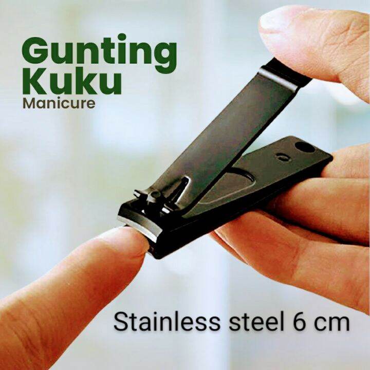 GUNTING KUKU HITAM STAINLESS STEEL 6 CM Lazada Indonesia