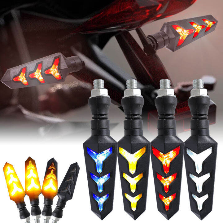 2023 New Motorcycle LED Turn Signals Flashing Lights Bendable