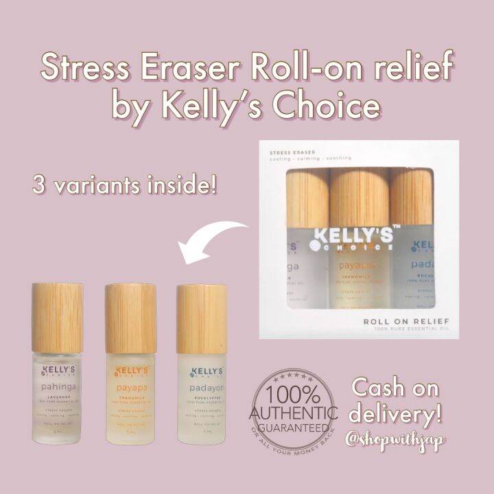 Kellys Choice Stress Eraser Roll On Relief Lazada Ph