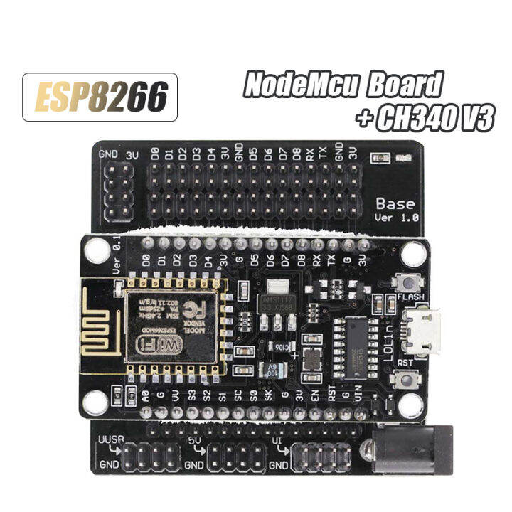 Esp Wifi Nodemcu Base Plate Board Esp Ch Backplane Lolin