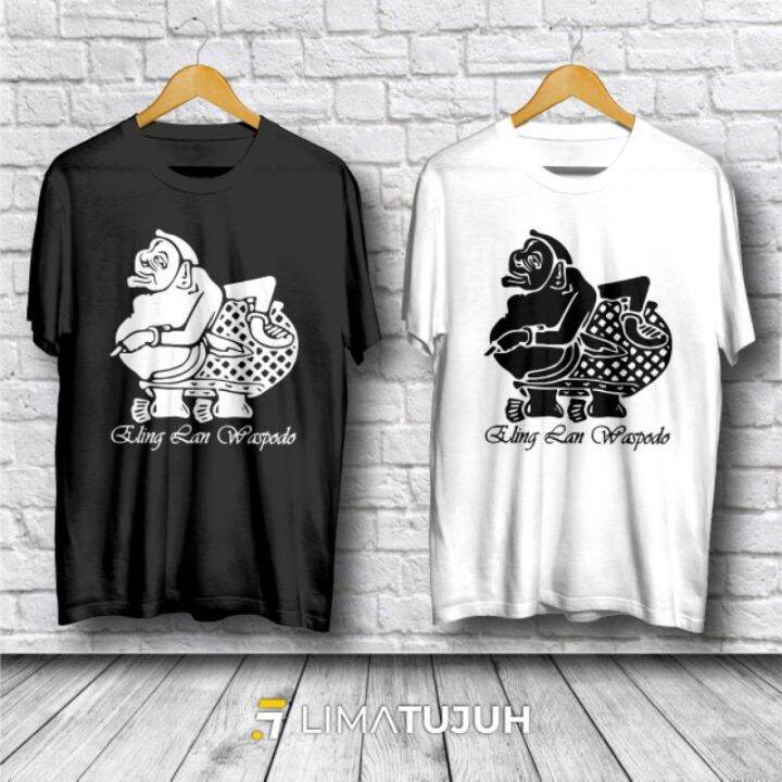 Kaos Baju Budaya Wayang Semar Kaos Distro Sablon Plastisol Premium