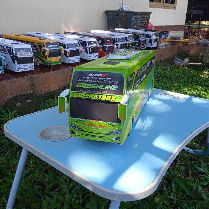 Miniatur Bus Gunung Harta Miniatur Bis Bus Miniatur Mainan Bus Lazada