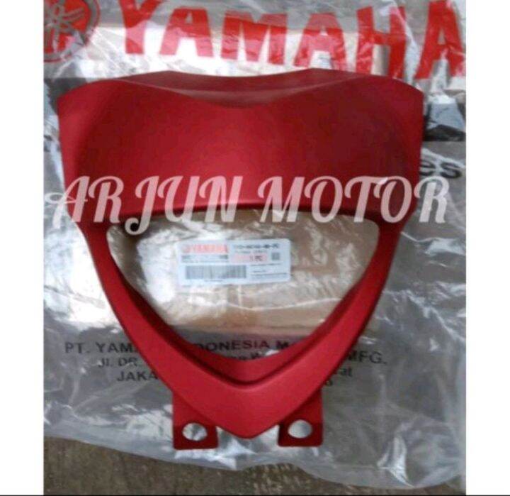 Batok Depan Cover Lampu Depan Fino Grande Merah Doff Original Ygp