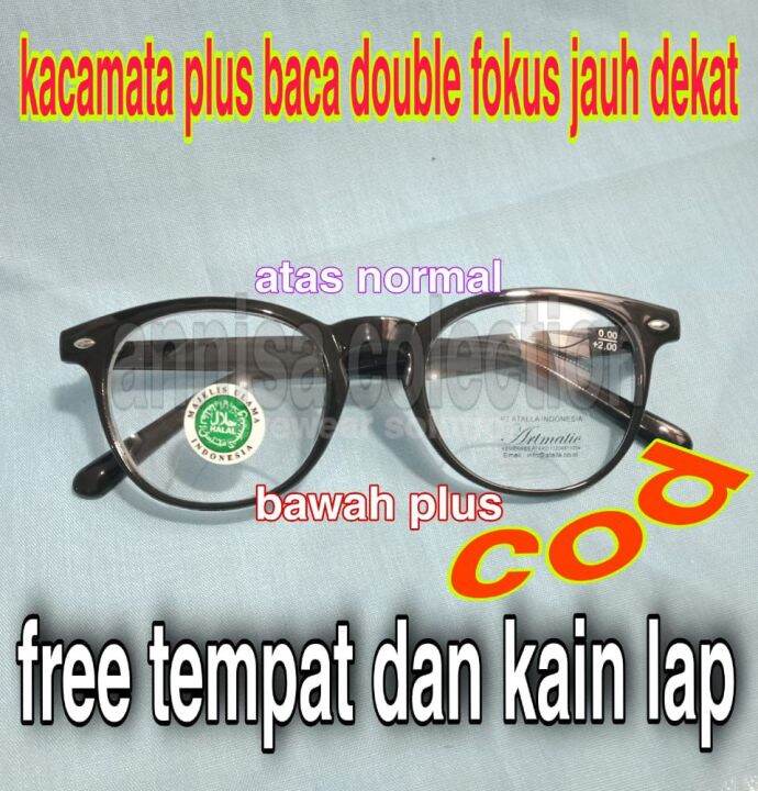 Kacamata Plus Baca Double Fokus Model Bulat Plastik Lazada Indonesia