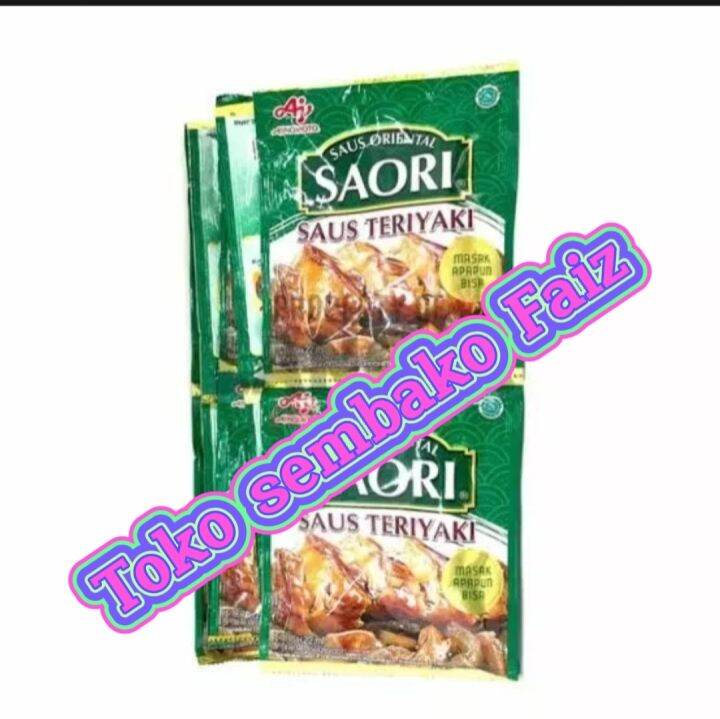 SAORI SAUS TIRAM ALL VARIAN Sachet 23ml 1 Renceng Isi 10 Sachet